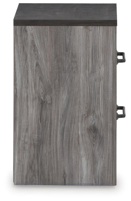 Bronyan Dark Gray Nightstand from Ashley - Luna Furniture