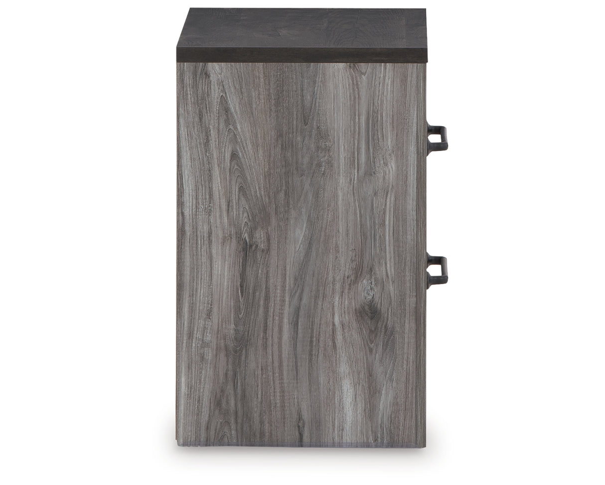 Bronyan Dark Gray Nightstand from Ashley - Luna Furniture