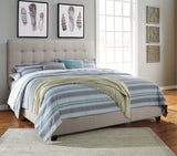 Dolante Beige King Upholstered Bed from Ashley Furniture - Luna Furniture