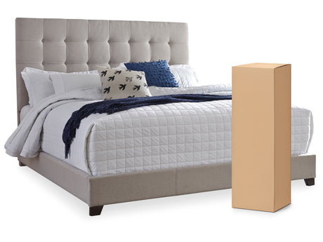 Dolante Beige Queen Upholstered Bed from Ashley - Luna Furniture