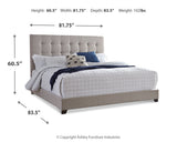 Dolante Beige King Upholstered Bed from Ashley Furniture - Luna Furniture