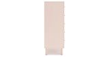 Wistenpine Twin Upholstered Panel Headboard with Mirrored Dresser, Chest and Nightstand in Blush from Ashley - Luna Furniture