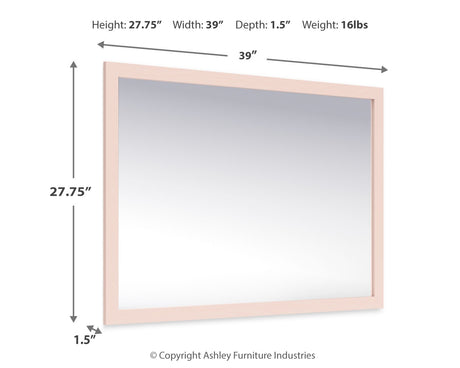 Wistenpine Blush Bedroom Mirror (Mirror Only) from Ashley Furniture - Luna Furniture