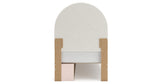 Wistenpine Twin Upholstered Panel Headboard with Dresser and 2 Nightstands in Blush from Ashley Furniture - Luna Furniture