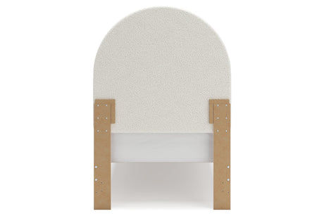 Wistenpine Blush Twin Upholstered Platform Bed from Ashley - Luna Furniture