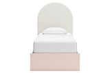 Wistenpine Blush Upholstered Youth Platform Bedroom Set from Ashley - Luna Furniture