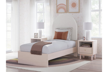 Wistenpine Blush Upholstered Youth Platform Bedroom Set from Ashley - Luna Furniture