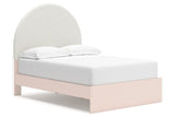 Wistenpine Blush Upholstered Youth Storage Platform Bedroom Set with 2 Drawers from Ashley - Luna Furniture