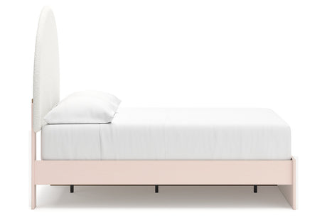 Wistenpine Blush Full Upholstered Storage Platform Bed with 2 Drawers from Ashley - Luna Furniture