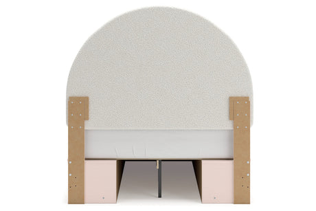 Wistenpine Blush Full Upholstered Storage Platform Bed with 4 Drawers from Ashley - Luna Furniture