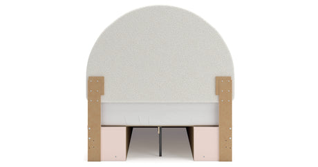 Wistenpine Blush Full Upholstered Storage Platform Bed with 4 Drawers from Ashley Furniture - Luna Furniture