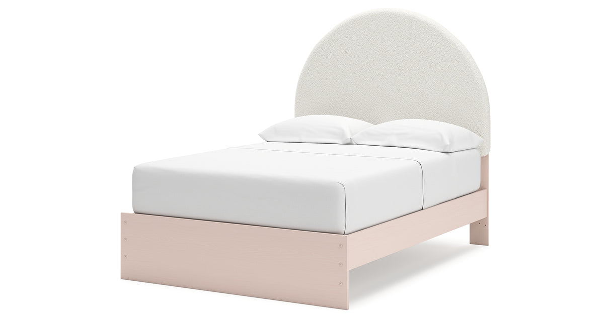 Wistenpine Blush Full Upholstered Platform Bed from Ashley Furniture - Luna Furniture