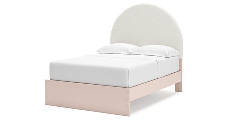 Wistenpine Blush Full Upholstered Platform Bed from Ashley Furniture - Luna Furniture