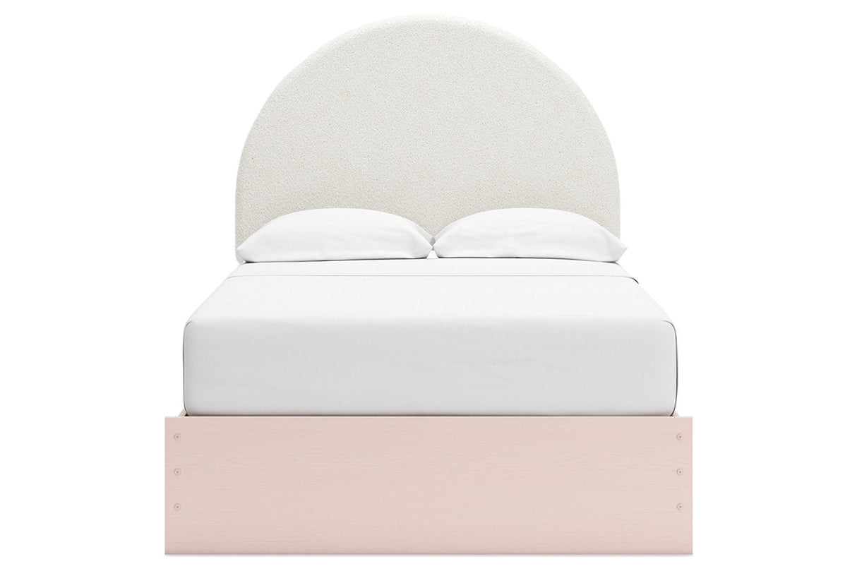 Wistenpine Blush Upholstered Youth Platform Bedroom Set from Ashley - Luna Furniture