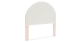 Wistenpine Full Upholstered Panel Headboard with Dresser in Blush from Ashley Furniture - Luna Furniture