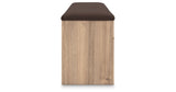 Kinlanni Tan/Brown Bedroom Storage Bench from Ashley Furniture - Luna Furniture