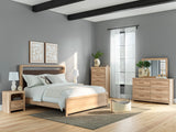 Kinlanni Tan Upholstered Platform Bedroom Set from Ashley - Luna Furniture
