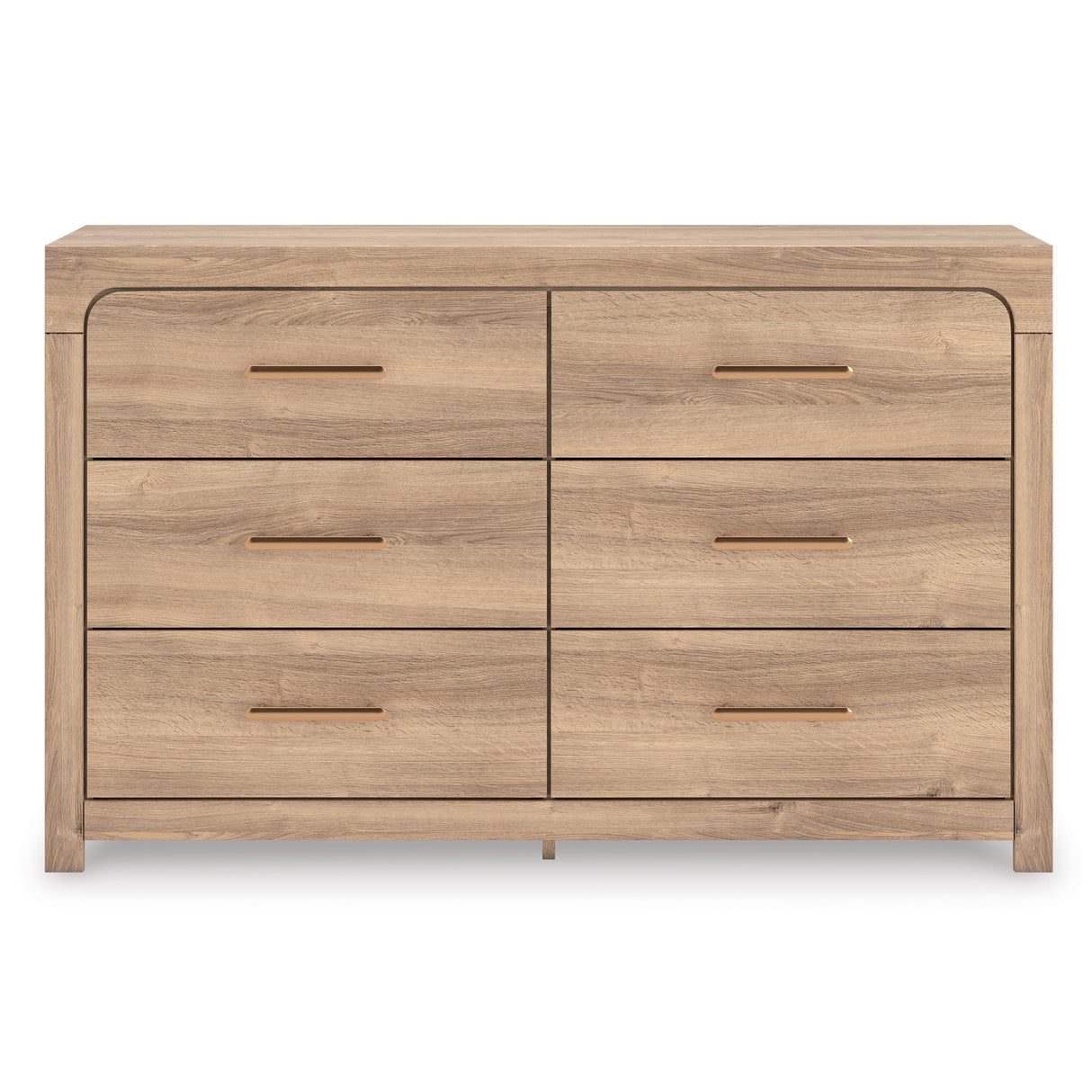 Kinlanni Tan Upholstered Platform Bedroom Set from Ashley - Luna Furniture