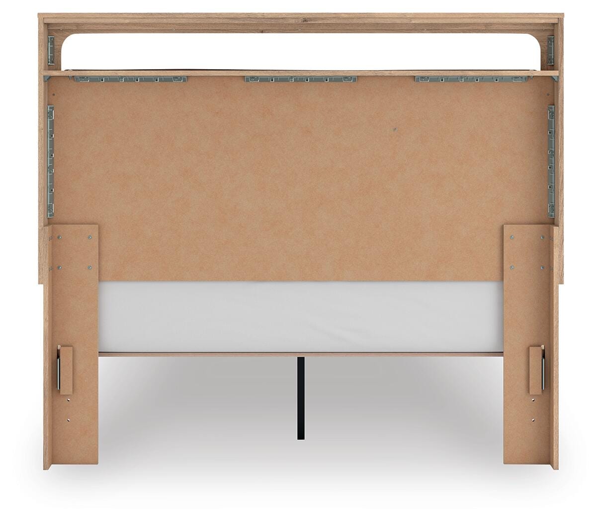 Kinlanni Tan Queen Upholstered Platform Bed from Ashley - Luna Furniture