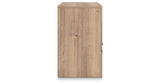 Kinlanni Queen Upholstered Panel Bed with Dresser and Nightstand in Tan from Ashley Furniture - Luna Furniture