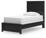 Maribel Black Twin Panel Bed, Dresser and Mirror from Ashley Furniture - Luna Furniture