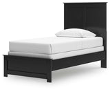 Maribel Black Twin Panel Bed, Dresser and Mirror from Ashley Furniture - Luna Furniture