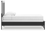 Maribel Black Twin Panel Bed, Dresser and Mirror from Ashley Furniture - Luna Furniture