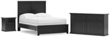 Maribel Full Panel Bed, Dresser and Nightstand