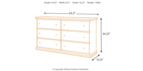 Maribel Black Dresser from Ashley Furniture - Luna Furniture
