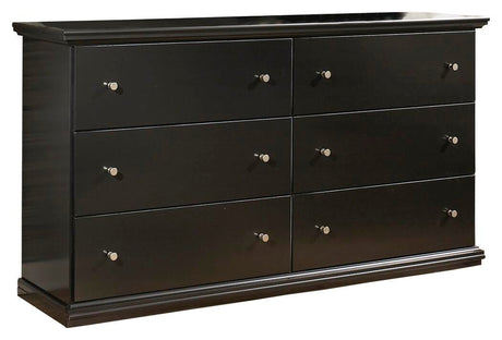 Maribel Full Panel Bed with Dresser in Black from Ashley - Luna Furniture