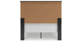 Maribel Full Panel Bed with Mirrored Dresser and 2 Nightstands in Black from Ashley Furniture - Luna Furniture