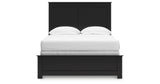 Maribel Full Panel Bed with Mirrored Dresser, Chest and 2 Nightstands in Black from Ashley Furniture - Luna Furniture