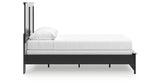 Maribel Queen Panel Bed with Dresser and Nightstand in Black from Ashley - Luna Furniture