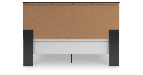 Maribel King Panel Bed with Mirrored Dresser and Nightstand in Black from Ashley Furniture - Luna Furniture