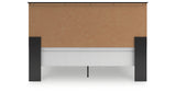 Maribel King Panel Bed with Mirrored Dresser and 2 Nightstands in Black from Ashley Furniture - Luna Furniture