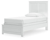 Bostwick Shoals White Twin Panel Bed, Dresser, Mirror and Nightstand from Ashley Furniture - Luna Furniture
