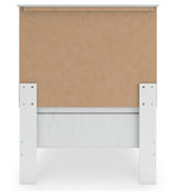 Bostwick Shoals White Twin Panel Bed, Dresser, Mirror and Nightstand from Ashley Furniture - Luna Furniture