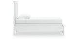 Bostwick Shoals Twin Panel Bed with Dresser in White from Ashley - Luna Furniture