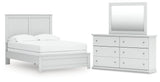 Bostwick Shoals Full Panel Bed, Dresser and Mirror from Ashley - Luna Furniture