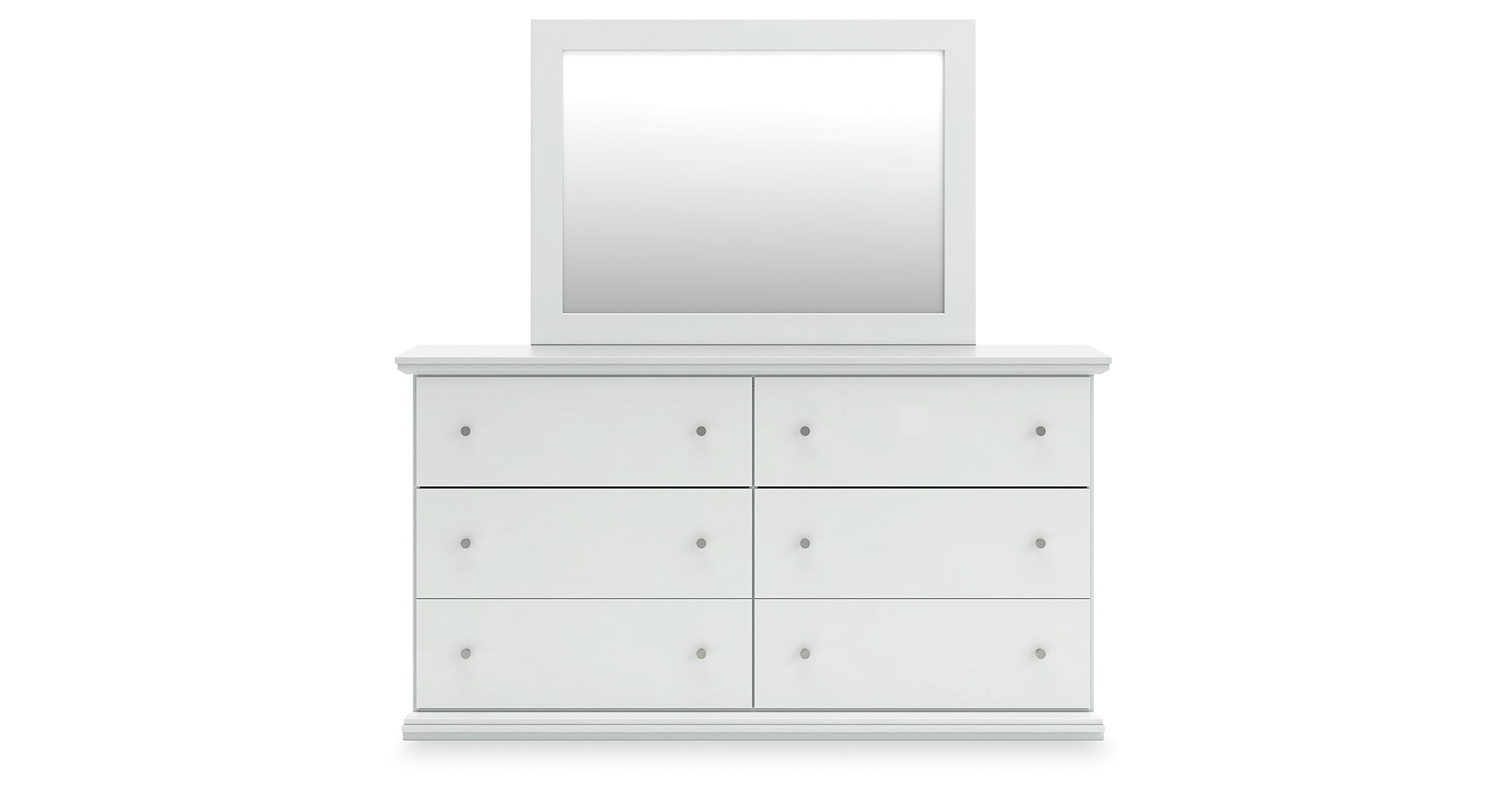 Ashley Bostwick Shoals White Dresser and Mirror – Luna Furniture