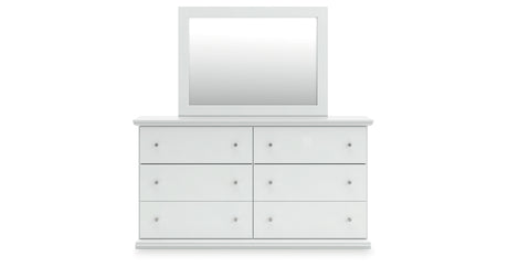 Bostwick Shoals White Dresser and Mirror from Ashley - Luna Furniture