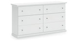 Bostwick Shoals Twin Panel Bed with Dresser in White from Ashley - Luna Furniture