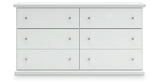 Bostwick Shoals Twin Panel Bed with Dresser in White from Ashley - Luna Furniture