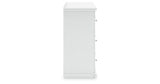 Bostwick Shoals Twin Panel Bed with Dresser in White from Ashley - Luna Furniture