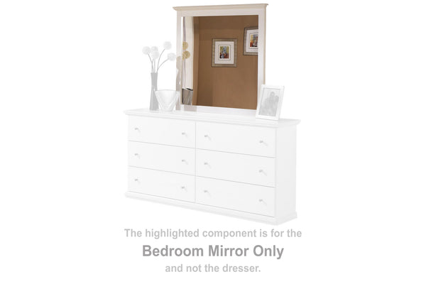 Bostwick Shoals White Bedroom Mirror