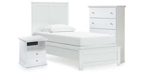 Bostwick Shoals Twin Panel Bed, Chest and Nightstand from Ashley - Luna Furniture