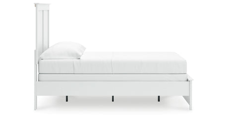 Bostwick Shoals Full Panel Bed with Dresser and Nightstand in White from Ashley - Luna Furniture