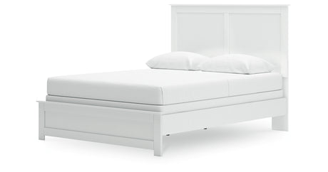 Bostwick Shoals Queen Panel Bed with Dresser in White from Ashley - Luna Furniture