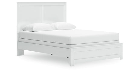 Bostwick Shoals Queen Panel Bed with Dresser and Nightstand in White from Ashley - Luna Furniture