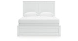 Bostwick Shoals Queen Panel Bed with Dresser and Nightstand in White from Ashley - Luna Furniture